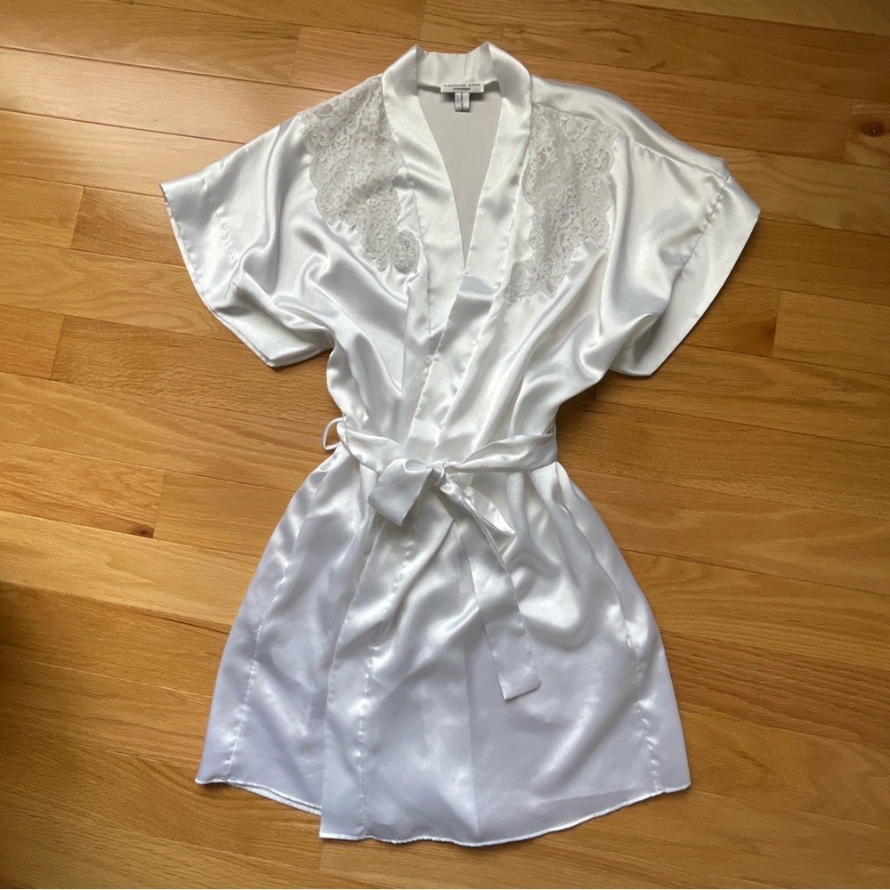 Vintage Christian Dior Connoisseur robe white stain bridal